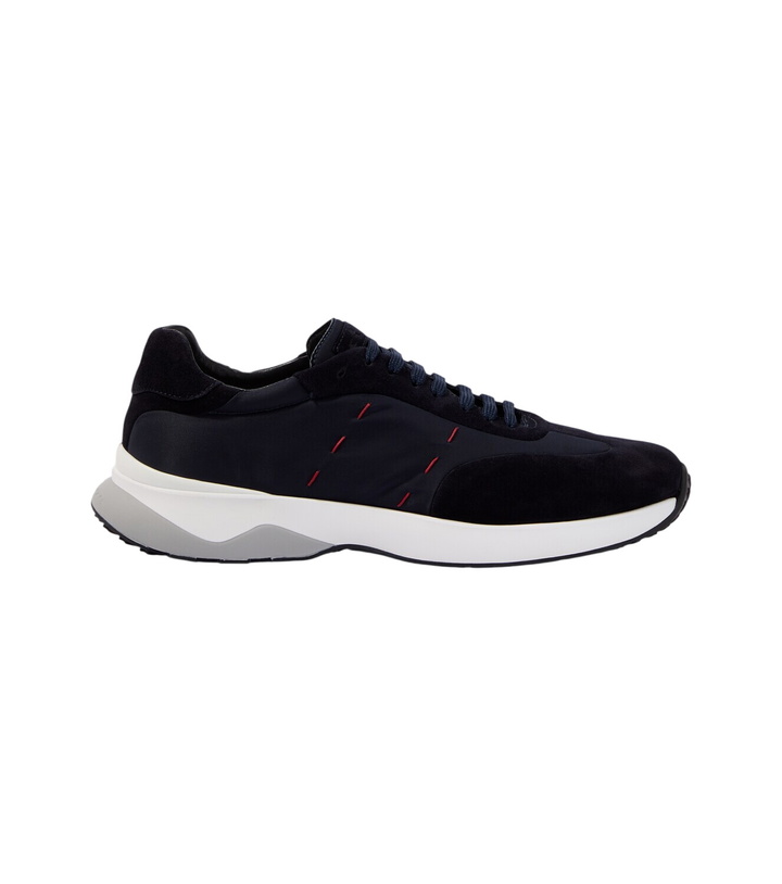 Photo: Kiton Suede-trimmed sneakers