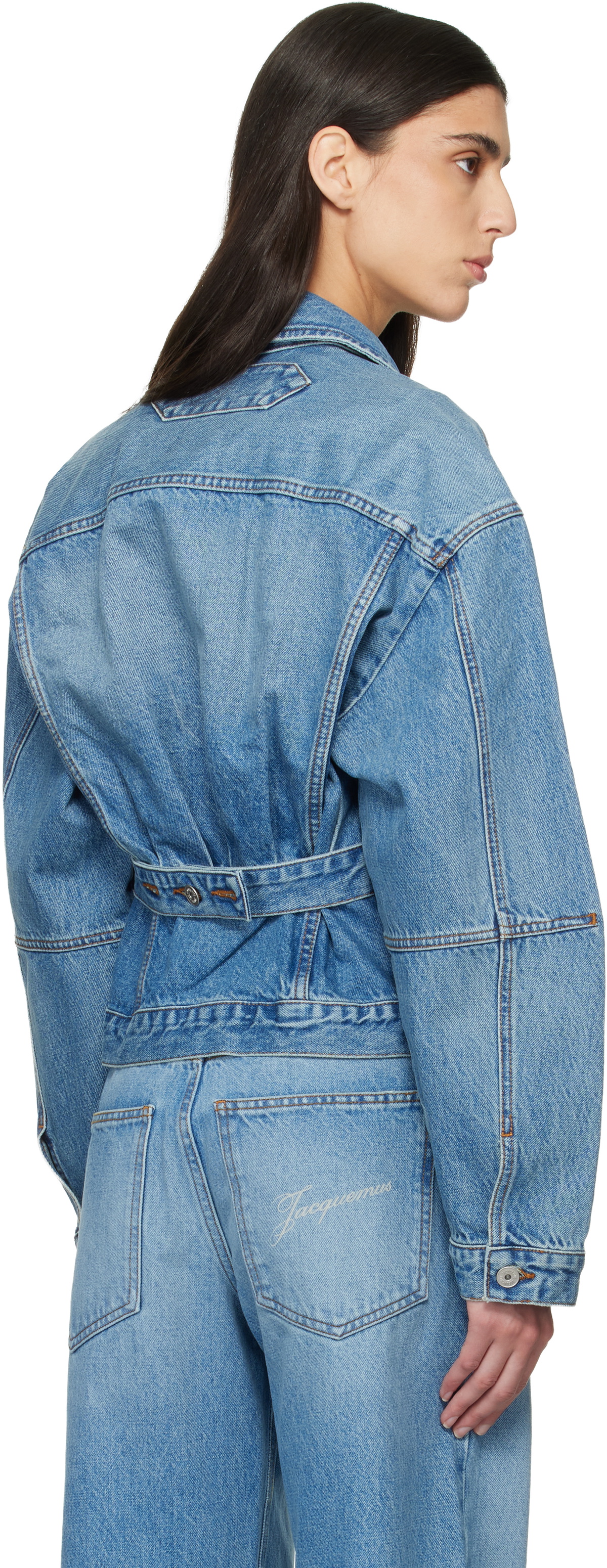 JACQUEMUS Blue Le Paysan 'The de-Nîmes' Denim Jacket