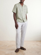Onia - Convertible-Collar Linen and Lyocell-Blend Shirt - Green