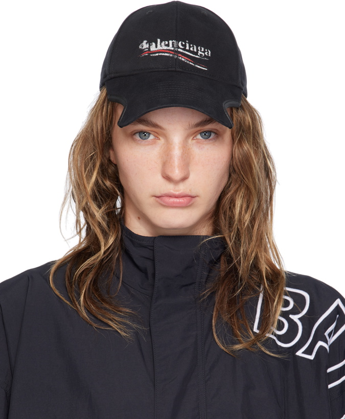 Photo: Balenciaga Black Political Stencil Cap