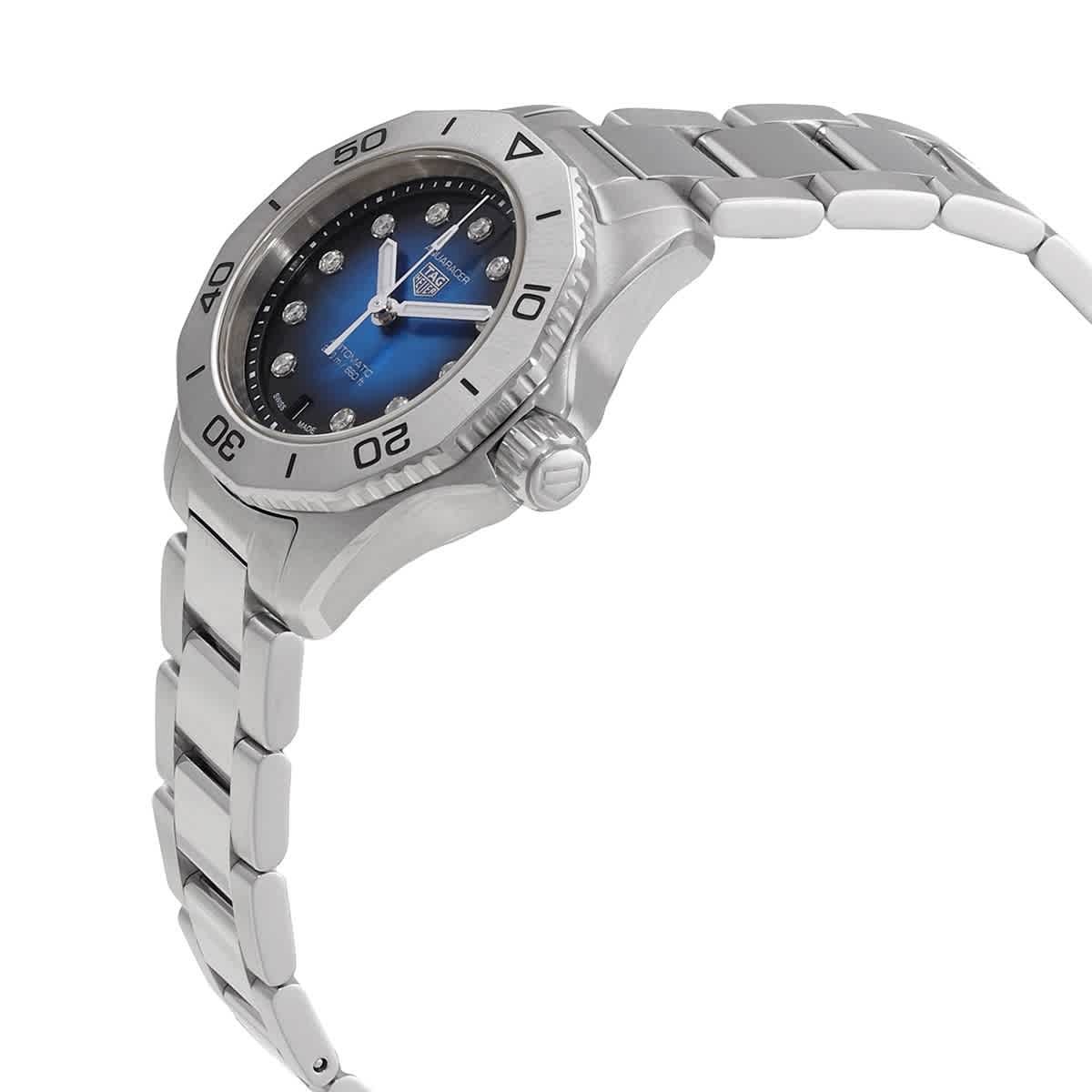Tag Heuer Aquaracer Automatic Diamond Blue Dial Ladies Watch WBP2411.BA0622