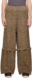 Isa Boulder Brown Drawstring Cargo Pants