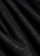 Vince Double-layered Fine-knit Cotton-blend T-shirt Black And White