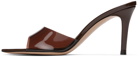 Gianvito Rossi Brown Elle 85 Heeled Sandals