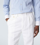 Dunhill Linen tapered pants