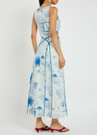 Never Fully Dressed Palma Elma Cotton-blend Midi Dress Cream