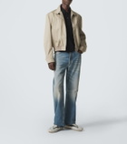 McQueen Boxe suede-trimmed sneakers