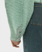 ROTATE Birger Christensen Boucle Jacket Green Womens Bomber Jacket