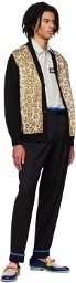 Moschino Black Paneled Cardigan
