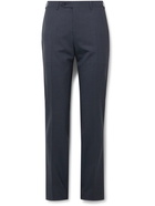 Canali - Slim-Fit Stretch-Wool Trousers - Blue