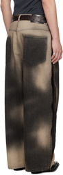 LU'U DAN Gray Side Zip Jeans