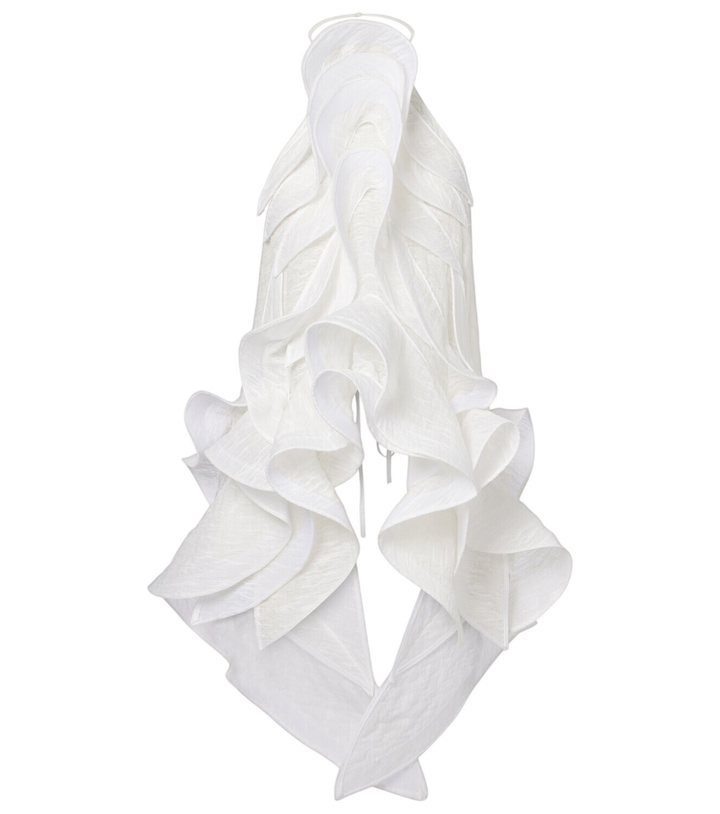 Photo: Maticevski Étoile Wave ruffled top