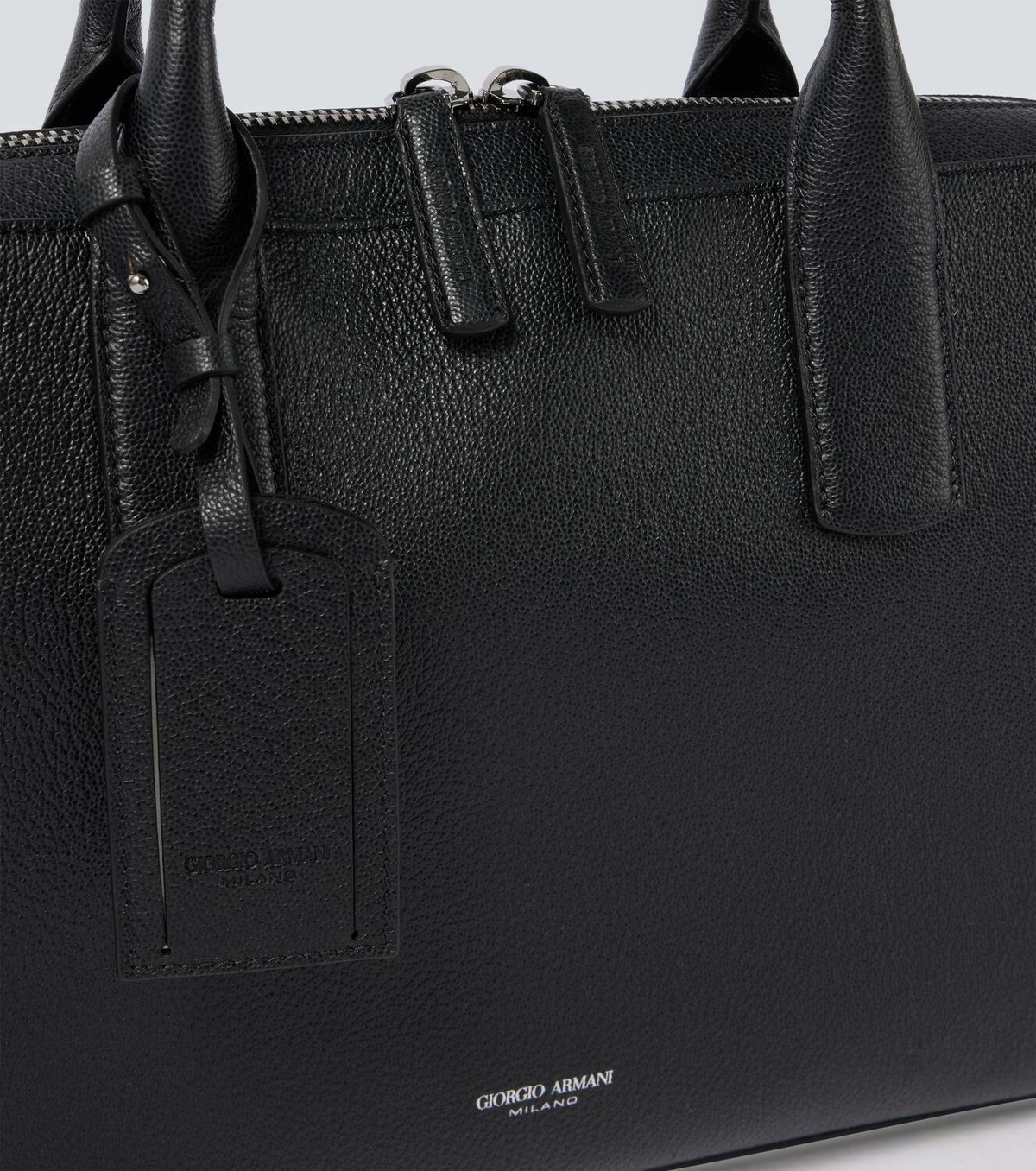Giorgio Armani Leather briefcase