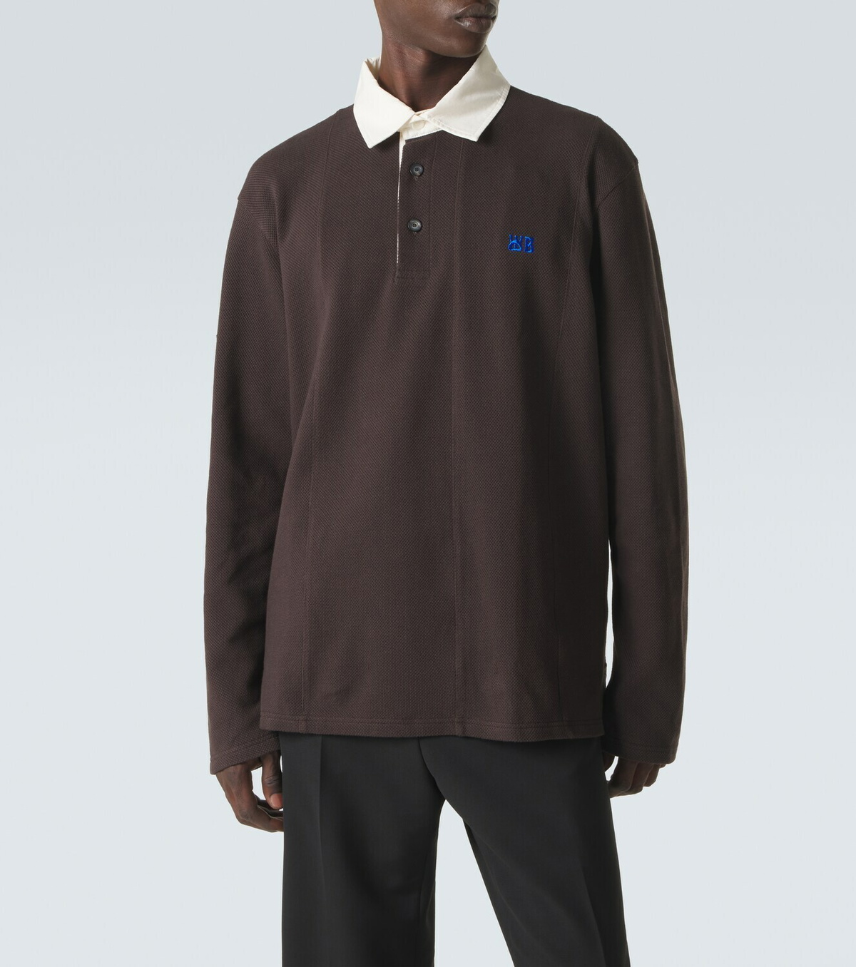 Wales Bonner City cotton-blend polo shirt