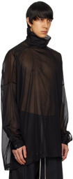 Rick Owens Black Tabard Turtleneck