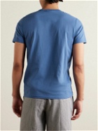 Reigning Champ - Logo-Appliquéd Cotton-Jersey T-Shirt - Blue