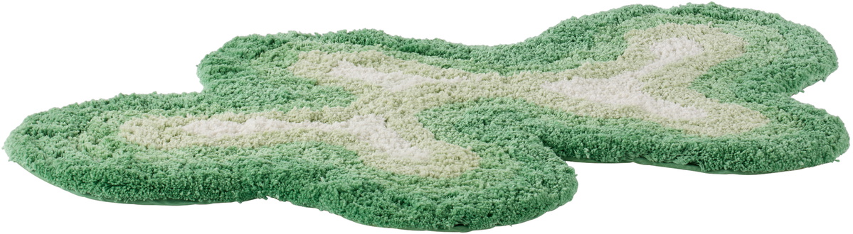 Mush Studios Green Rumpy Bath Mat