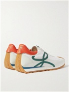 LOEWE - Paula's Ibiza Flow Runner Leather-Trimmed Nylon and Suede Sneakers - White