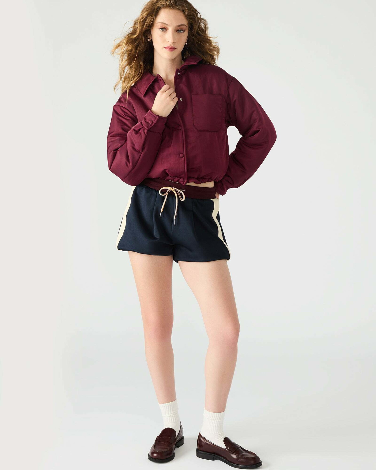 Steve Madden Selma Jacket in Wine