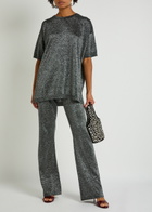 Missoni Lamé Fine-knit Trousers Silver