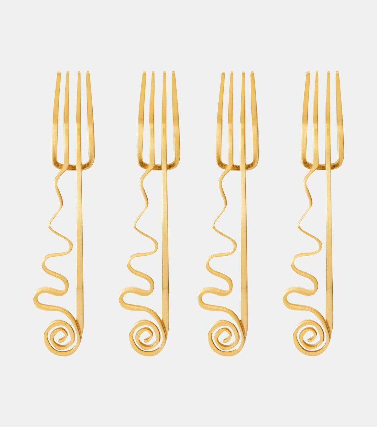 L'Objet Spirale set of 4 cocktail forks