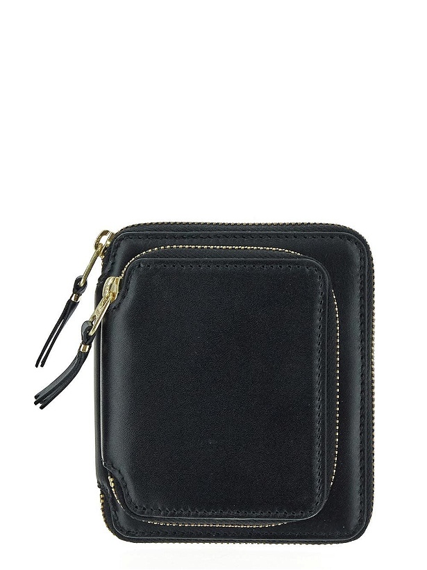 Photo: Comme Des Garçons Wallet Black Outer Pocket Leather Wallet
