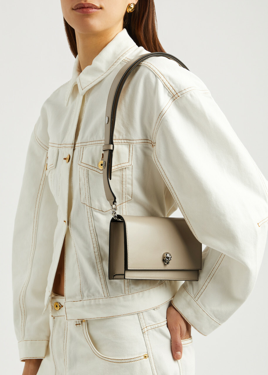 Alexander Mcqueen Skull Small Leather Shoulder bag - Camel - One Size Alexander  McQueen