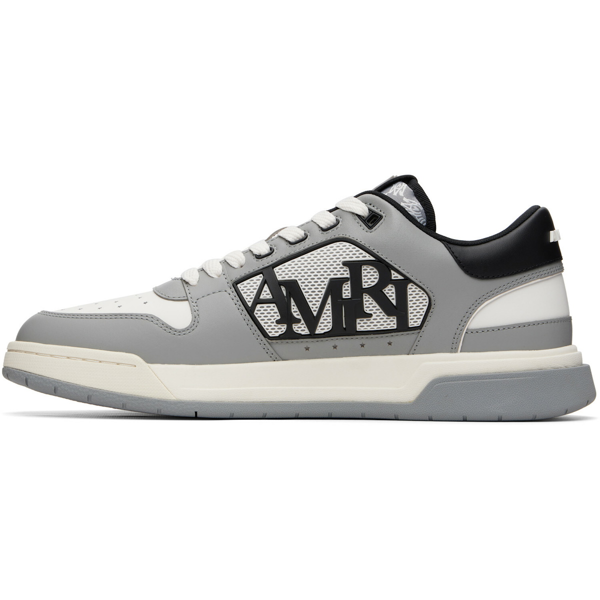 AMIRI Gray & White Classic Low Sneakers