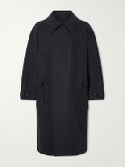 YOKE - Double-Breasted Wool and Cashmere-Blend Felt Coat - Gray