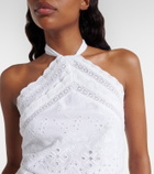 Melissa Odabash Felicity embroidered cotton top