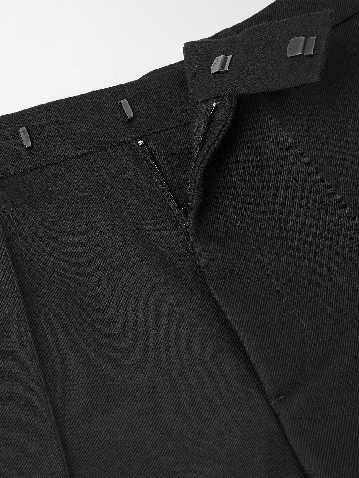 Valentino Garavani - Flared Twill Trousers - Black