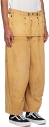 NEEDLES Tan H.D. Apron Trousers