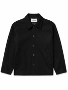 FRAME - Wool-Felt Overshirt - Black