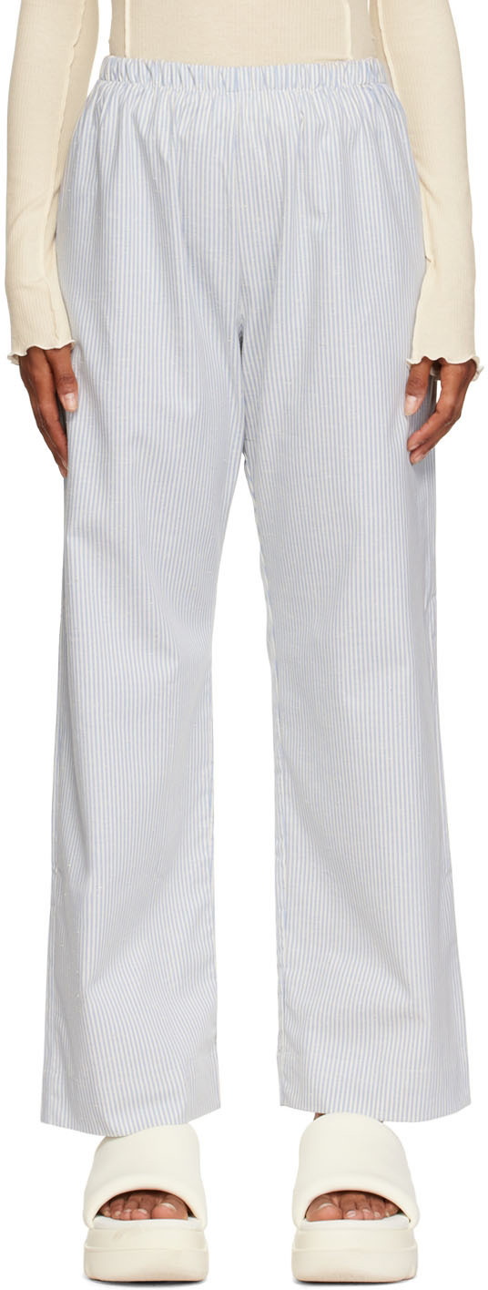 BASERANGE Ole striped cotton-poplin pajama shorts