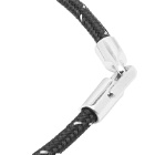 Miansai Men's Cruz Rope Bracelet in Black/Steel