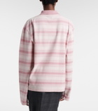 Prada Striped cotton piqué polo shirt