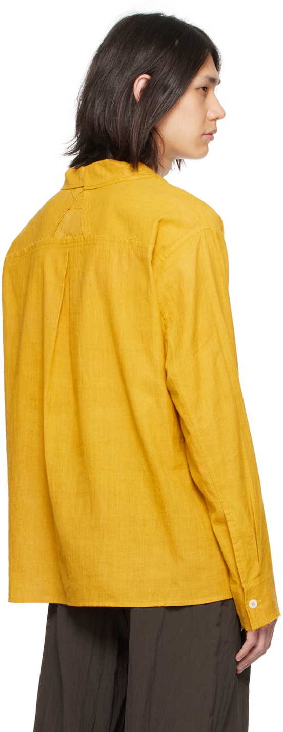 AIREI Yellow Raw Edge Shirt