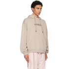 Off-White Beige Heraldic Arrow Skate Hoodie