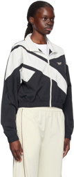 Reebok Classics Black & White Paneled Track Jacket