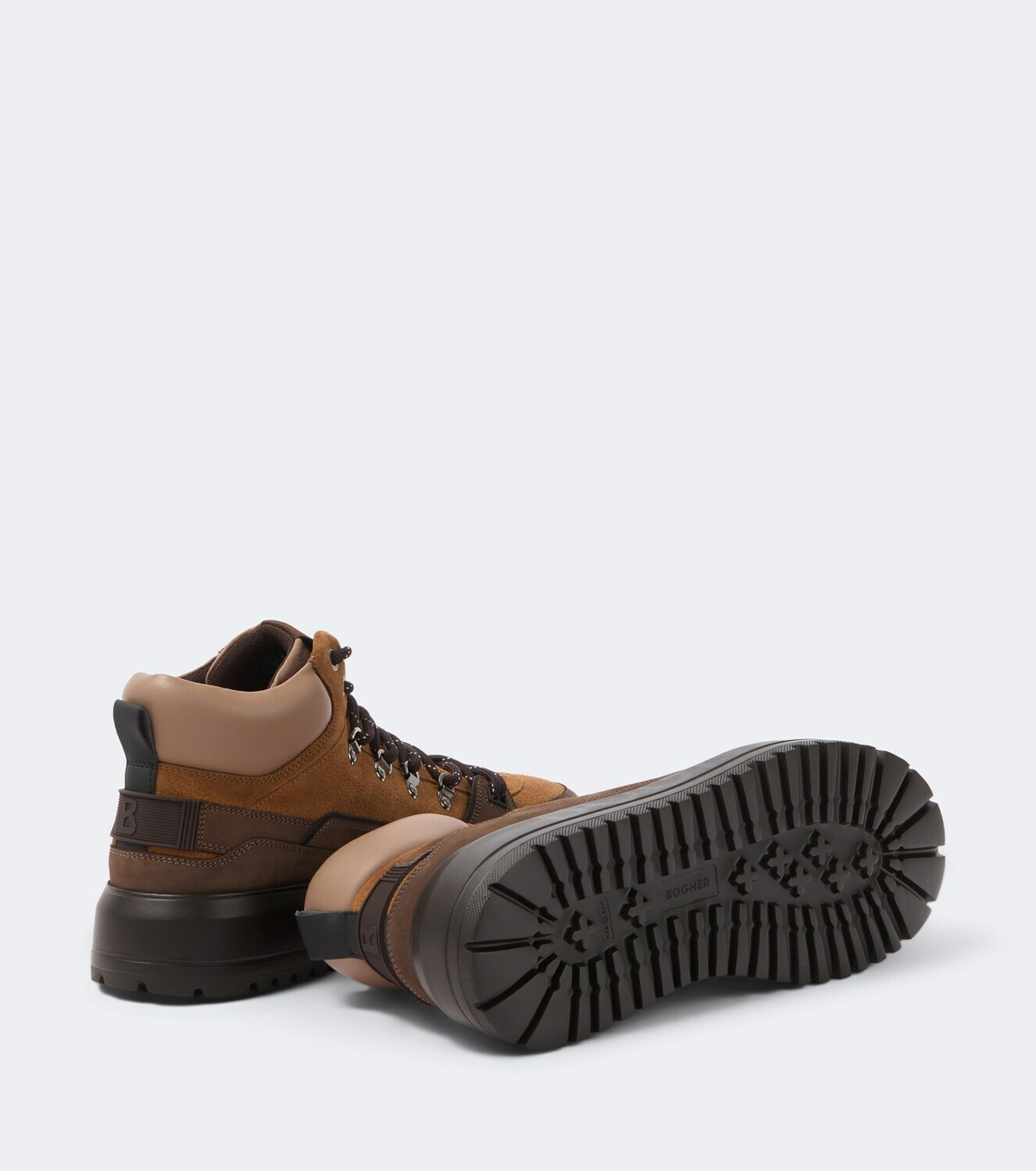Bogner Antwerp leather and suede lace-up boots