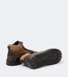 Bogner Antwerp leather and suede lace-up boots