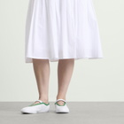 Adidas Women's Stan Smith Lo Ballet Sneaker in Ftwr White/Ftwr White/Green