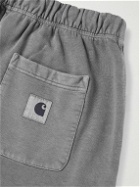 Carhartt WIP - New Balance Sculpture Center Garment-Dyed Cotton-Blend Jersey Sweatpants - Gray