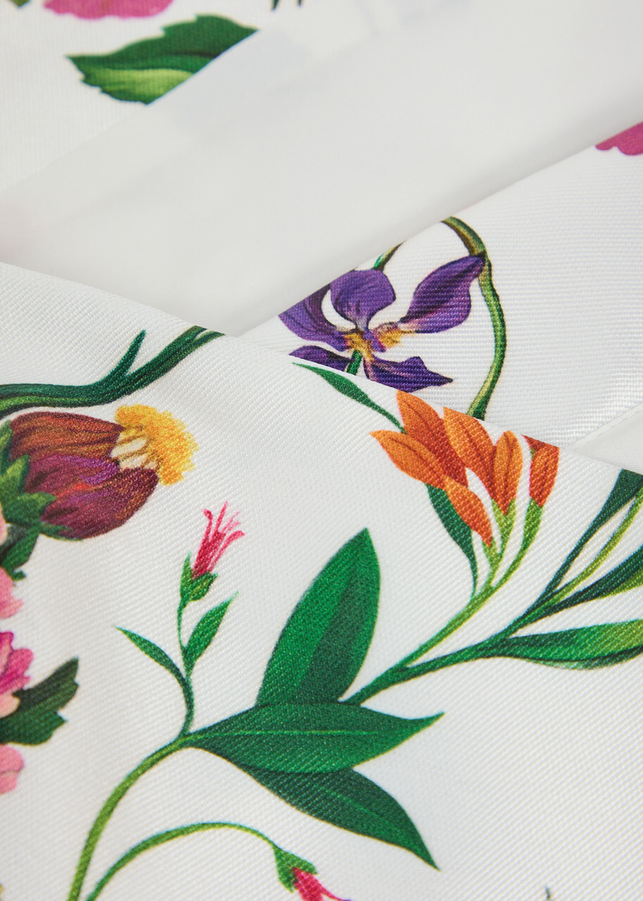 Borgo DE Nor Didi Floral-print Cropped Taffeta top Multicoloured