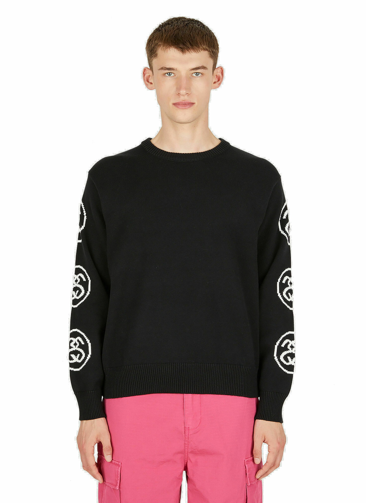 SS Link Sweater in Black Stussy