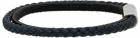Giorgio Armani Navy & Black Leather Bracelet