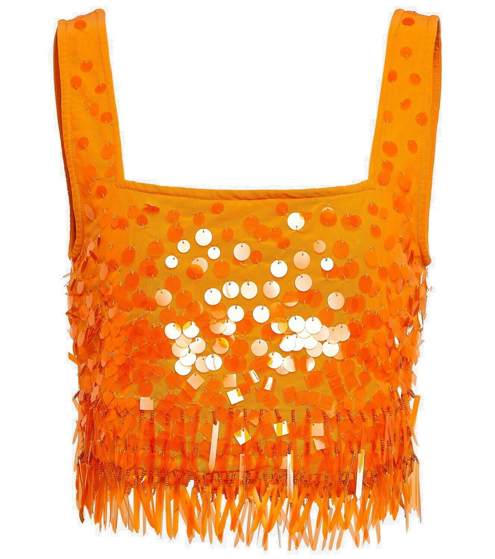 Photo: Staud Sequined crop top