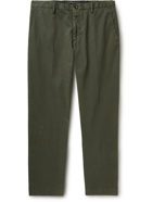 Incotex - Slim-Fit Wool-Twill Chinos - Green