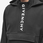 Givenchy Men's G Logo Half Zip Hoody in Black