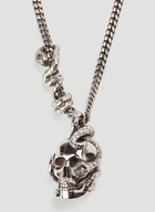 Skull Chain Necklace in Silver 